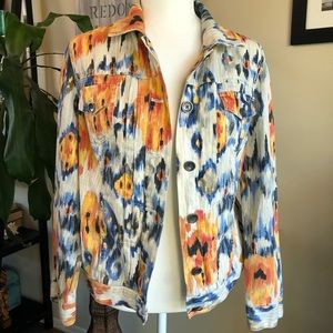Chico’s Southwest Jean style jacket size 8